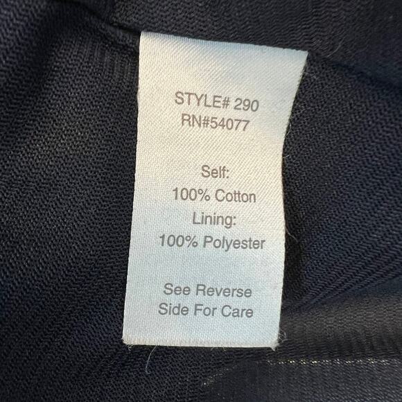 CAbi Ribbed Chevron Knit Navy Blue A-Line Sweater Skirt Size L - Picture 9 of 9